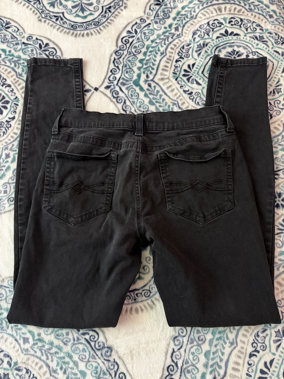 Mudd FLX Stretch Skinny Black Jeans Size 9 6