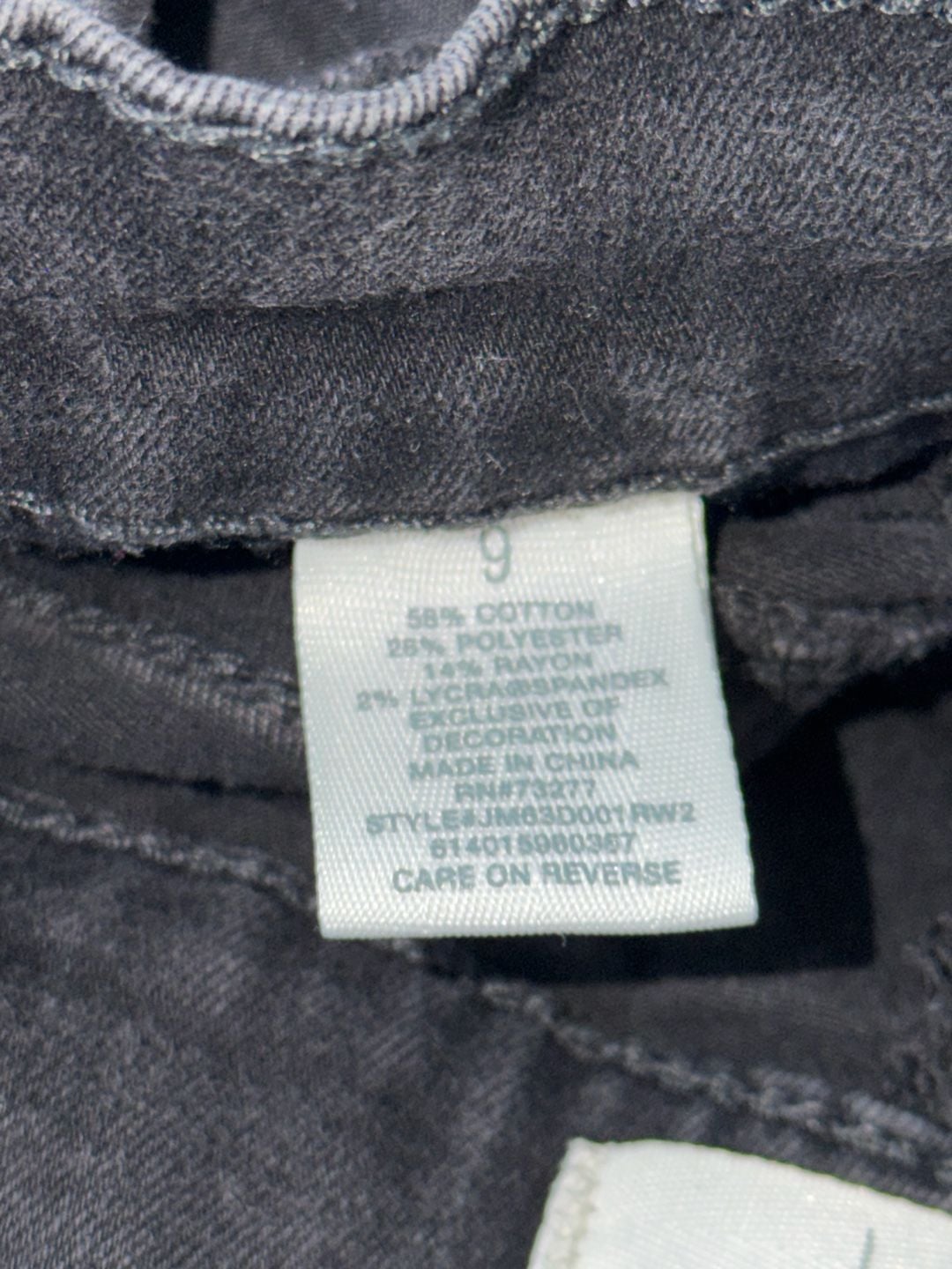 Mudd FLX Stretch Skinny Black Jeans Size 9 7