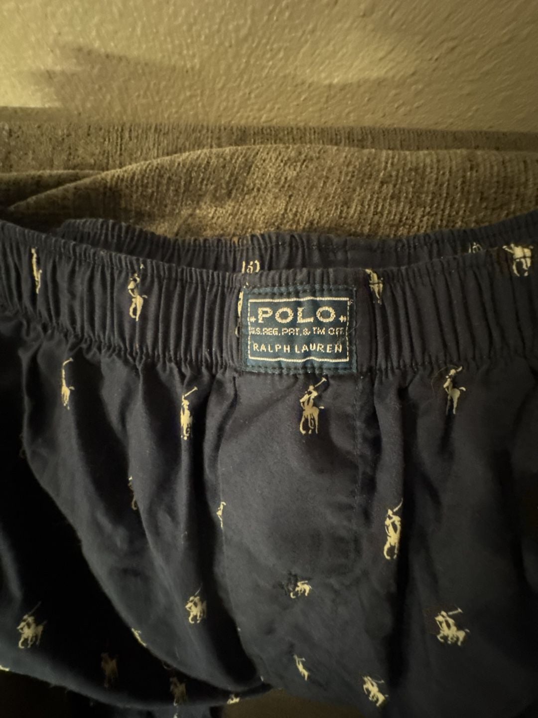 Polo Ralph Lauren Pajama Pants Navy Blue All-Over Pony Logo 2