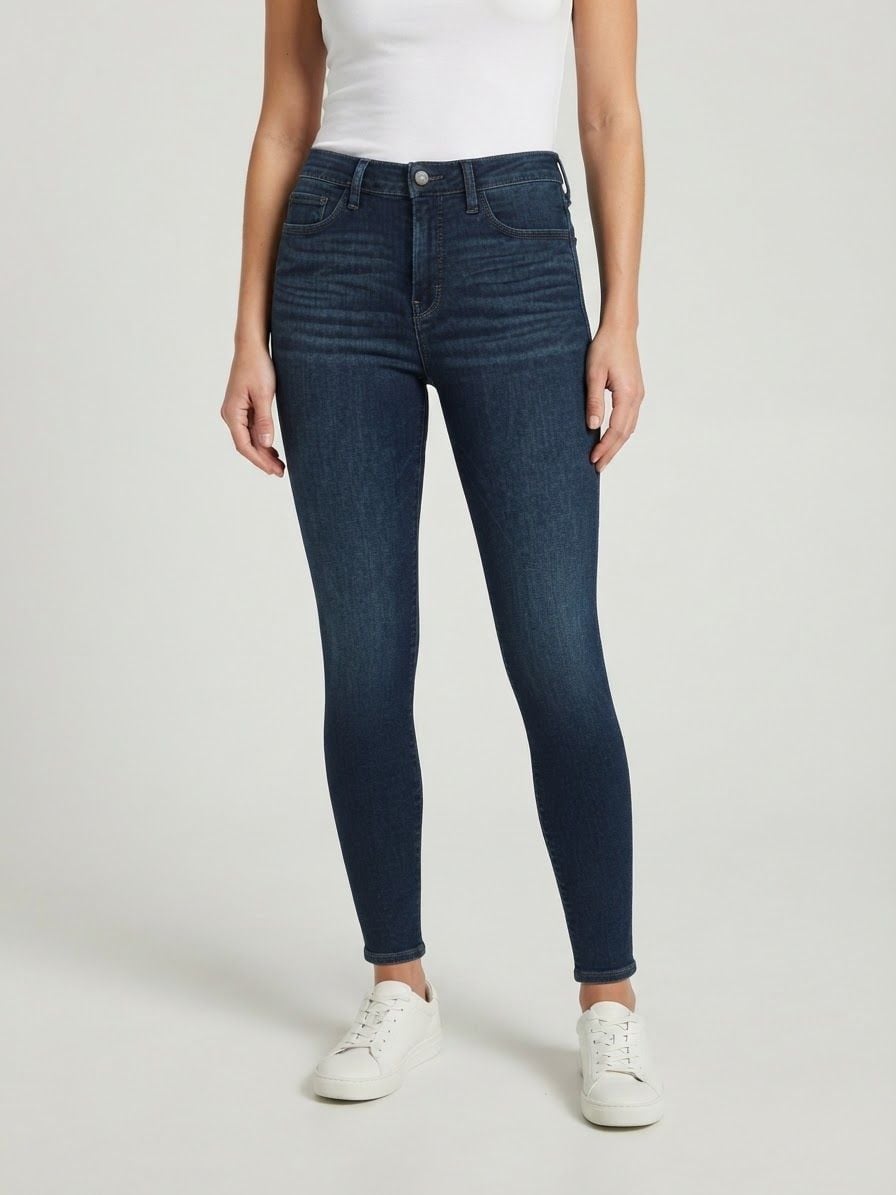 Hollister Mid-Rise Jean Legging Size 7R W28 L28 Dark Wash Denim Jeans 3