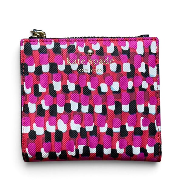 Kate Spade Renee Harding Street Pinata Adalyn Wallet Multi Pink Black White
