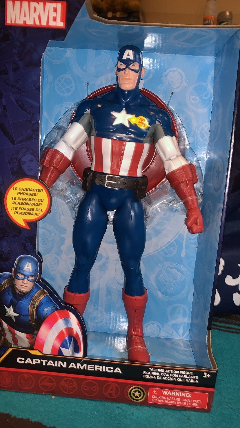 Disney Marvel Captain America Talking Action Figure 13" 1