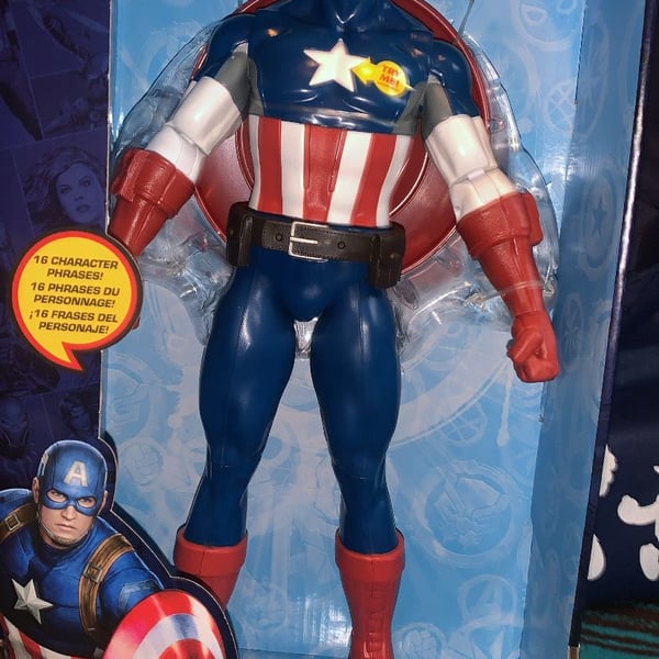 Disney Marvel Captain America Talking Action Figure 13"
