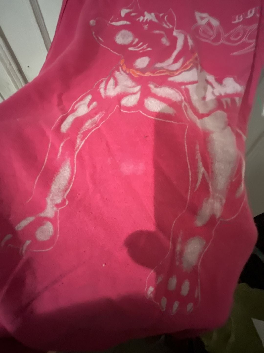 SSI Rude Dogs Tank Top Size M Pink Pitbull Graphic 5