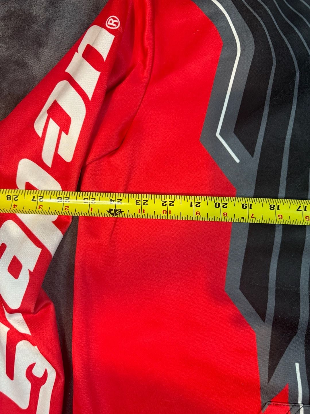 Snap-On Hoodie Size XL Red Gray Graphic Racing Pullover Sweatshirt-#138 3
