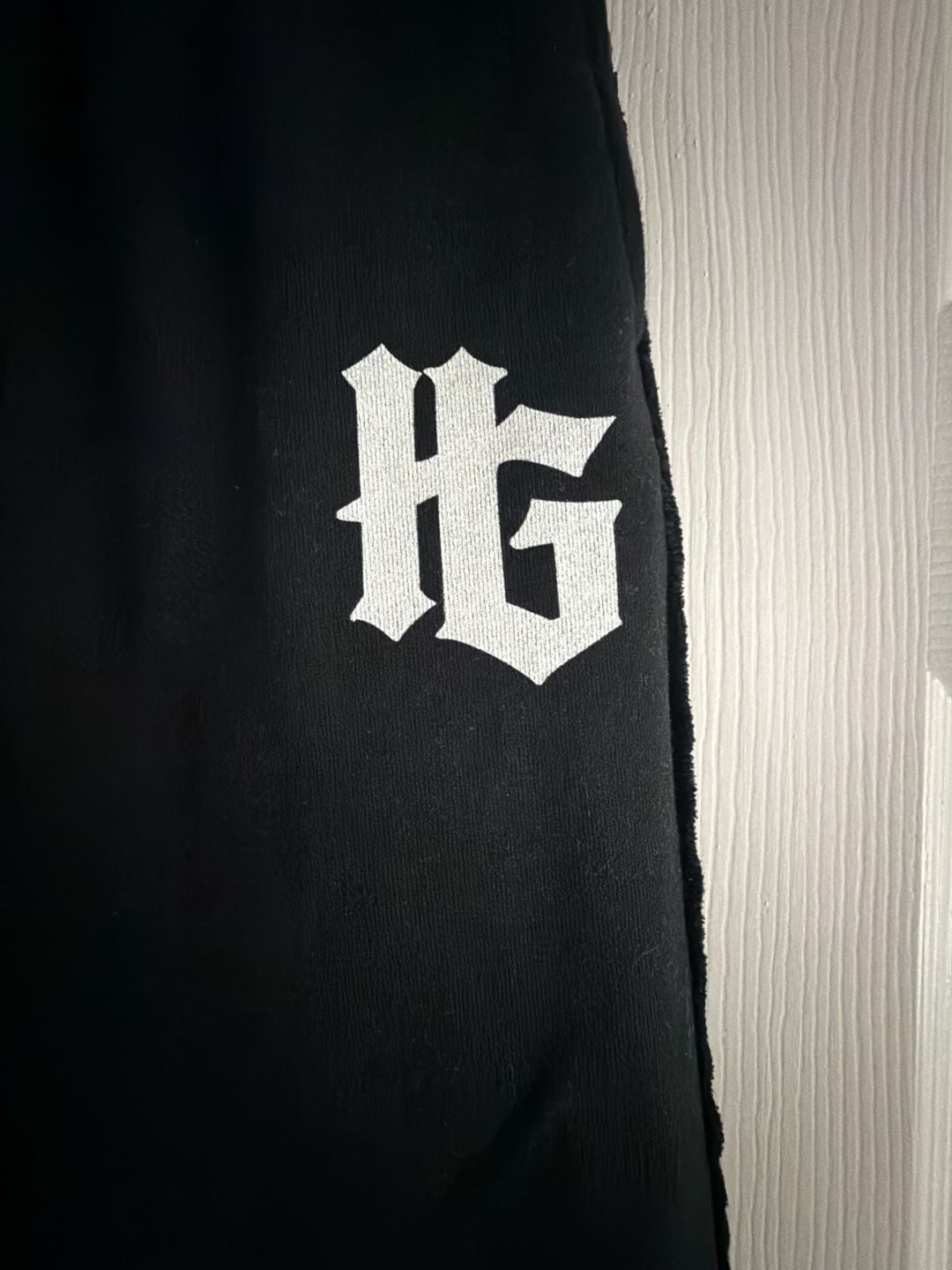 Holy Ghost Sweatpants Size M Black Logo Drawstring Wide Leg 3