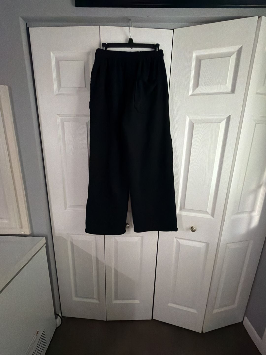 Holy Ghost Sweatpants Size M Black Logo Drawstring Wide Leg 4