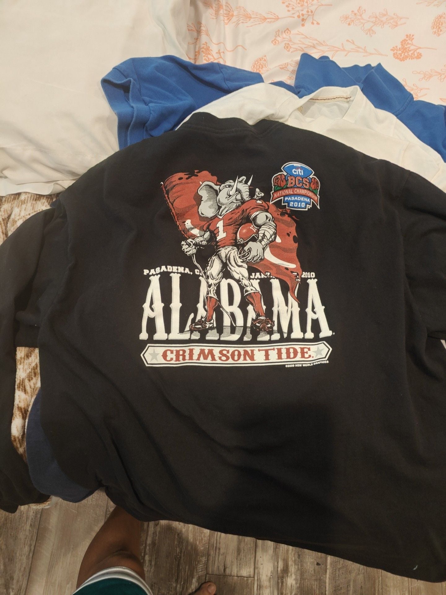 Alabama Crimson Tide BCS National Championship 2010 Long Sleeve T Shirt Small 1