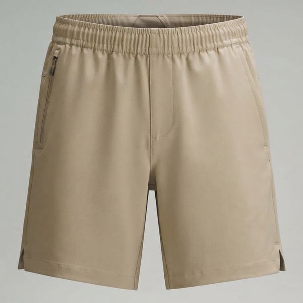 GapFit Khaki Athletic Shorts Size S Pockets Drawstring Waist