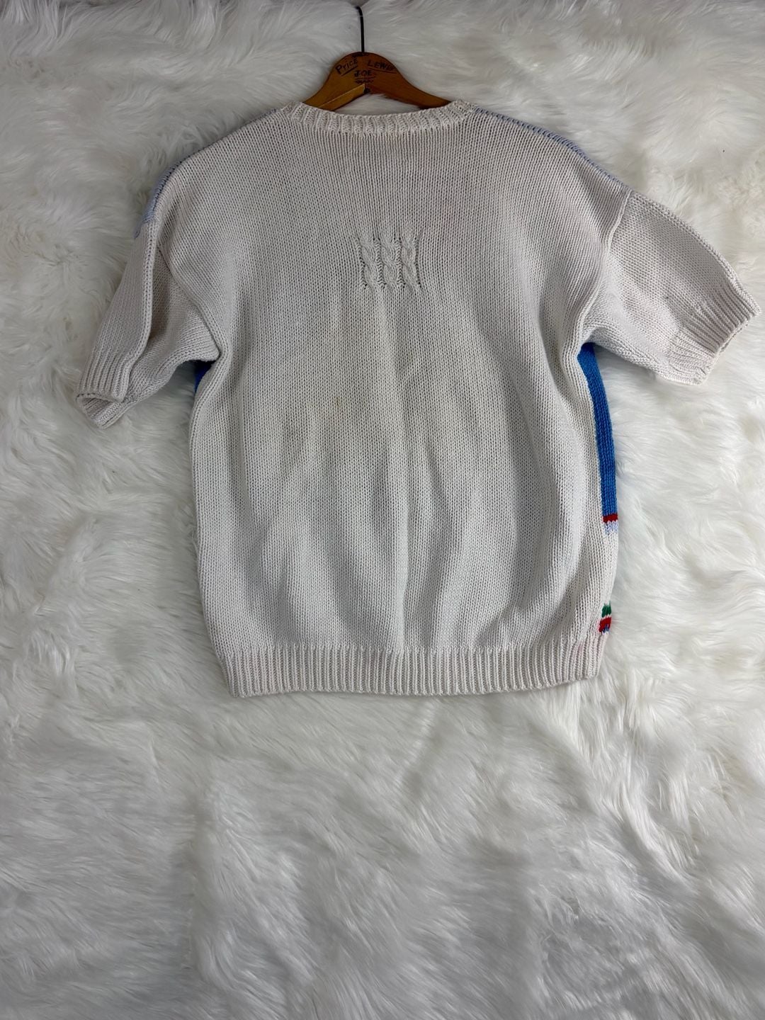 Marisa Christina Beach Scene Intarsia Knit Sweater Petite Multi 3
