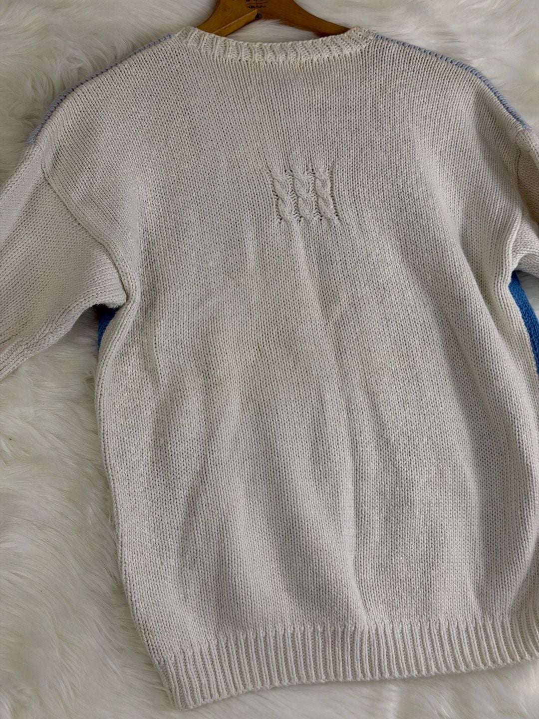 Marisa Christina Beach Scene Intarsia Knit Sweater Petite Multi 14