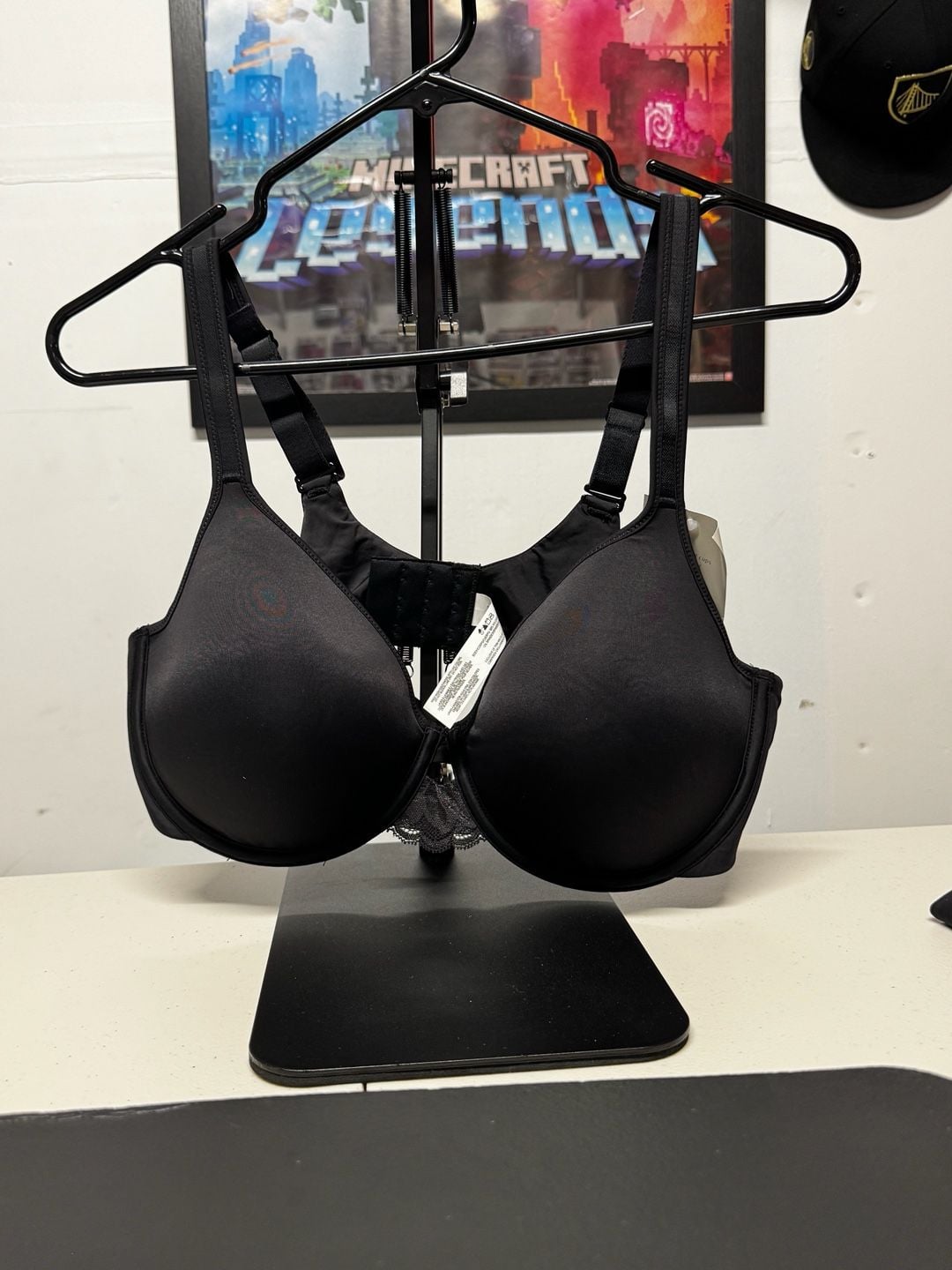 WU57 42C Bali Beauty Smoothing Underwire Bra Black NWT 2