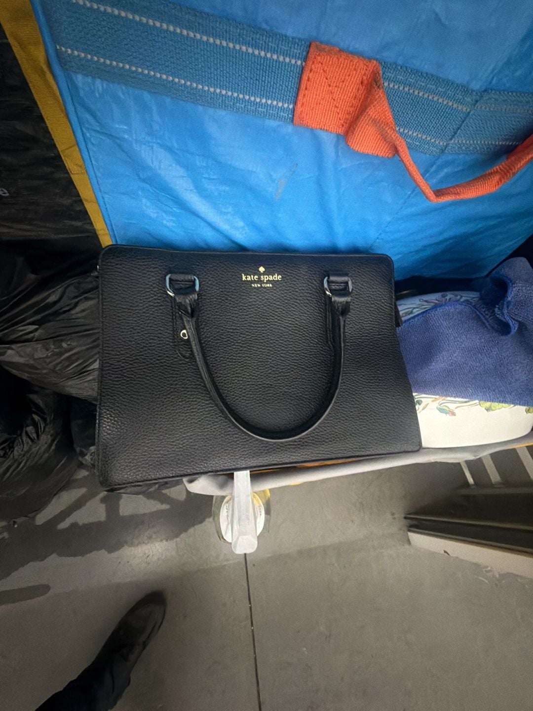 Kate Spade New York Mulberry Street Lise Satchel Black Pebbled Leather Handbag 2