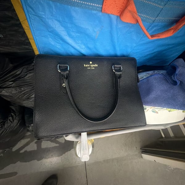 Kate Spade New York Mulberry Street Lise Satchel Black Pebbled Leather Handbag