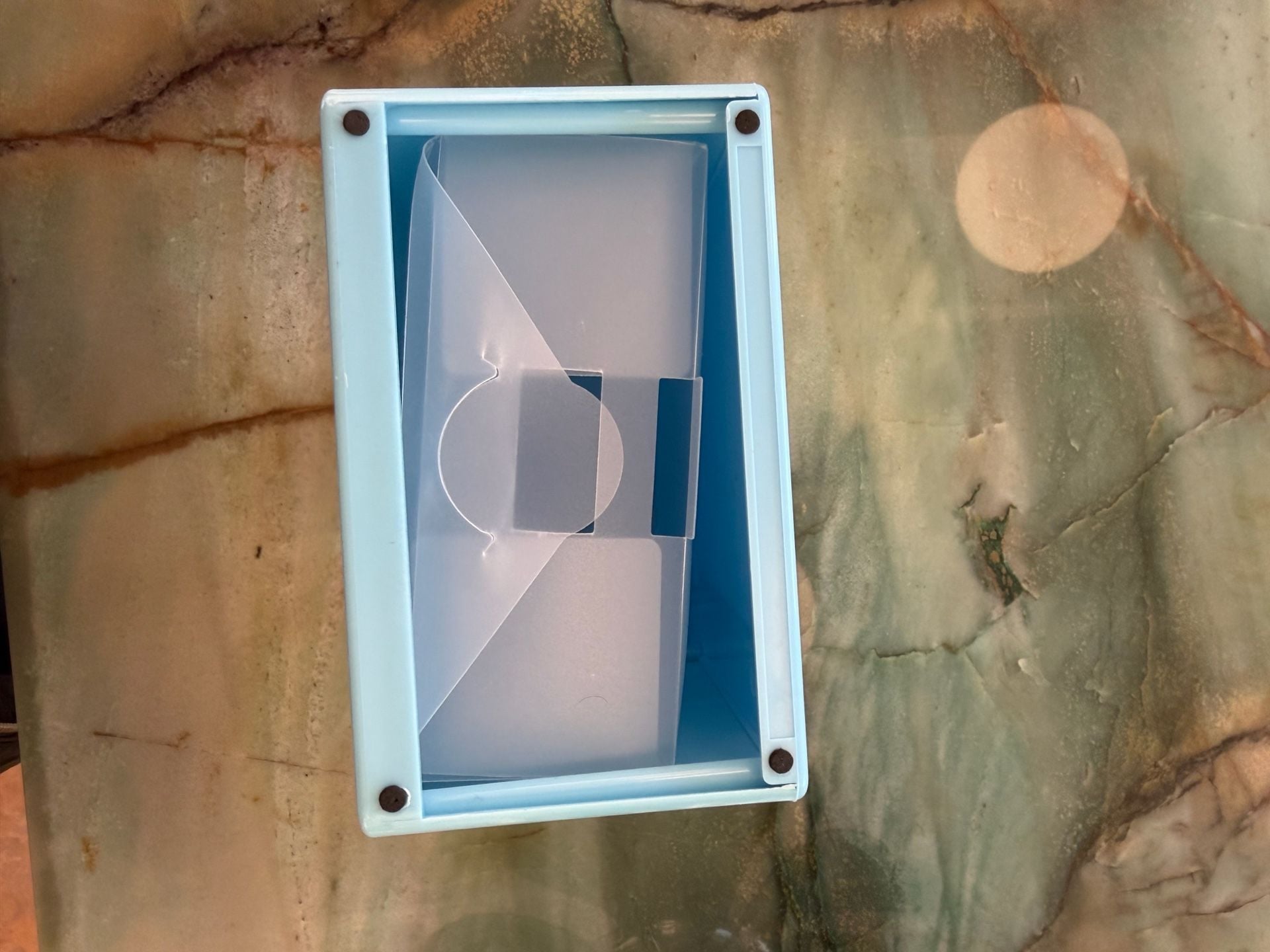 Spextrum Tissue Up Girl Tissue Box Holder Light Blue Pin Up 8