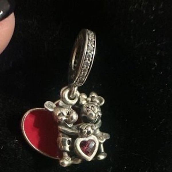 Pandora Disney Mickey and Minnie Mouse Love Charm 797769CZR