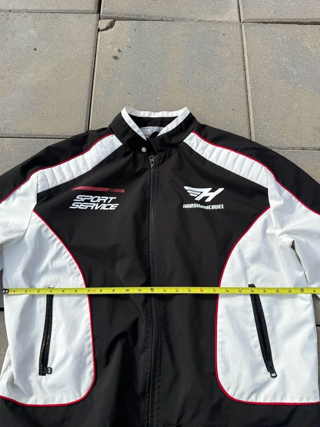 Harsh and Cruel Sport Service Jacket Black White XL 8