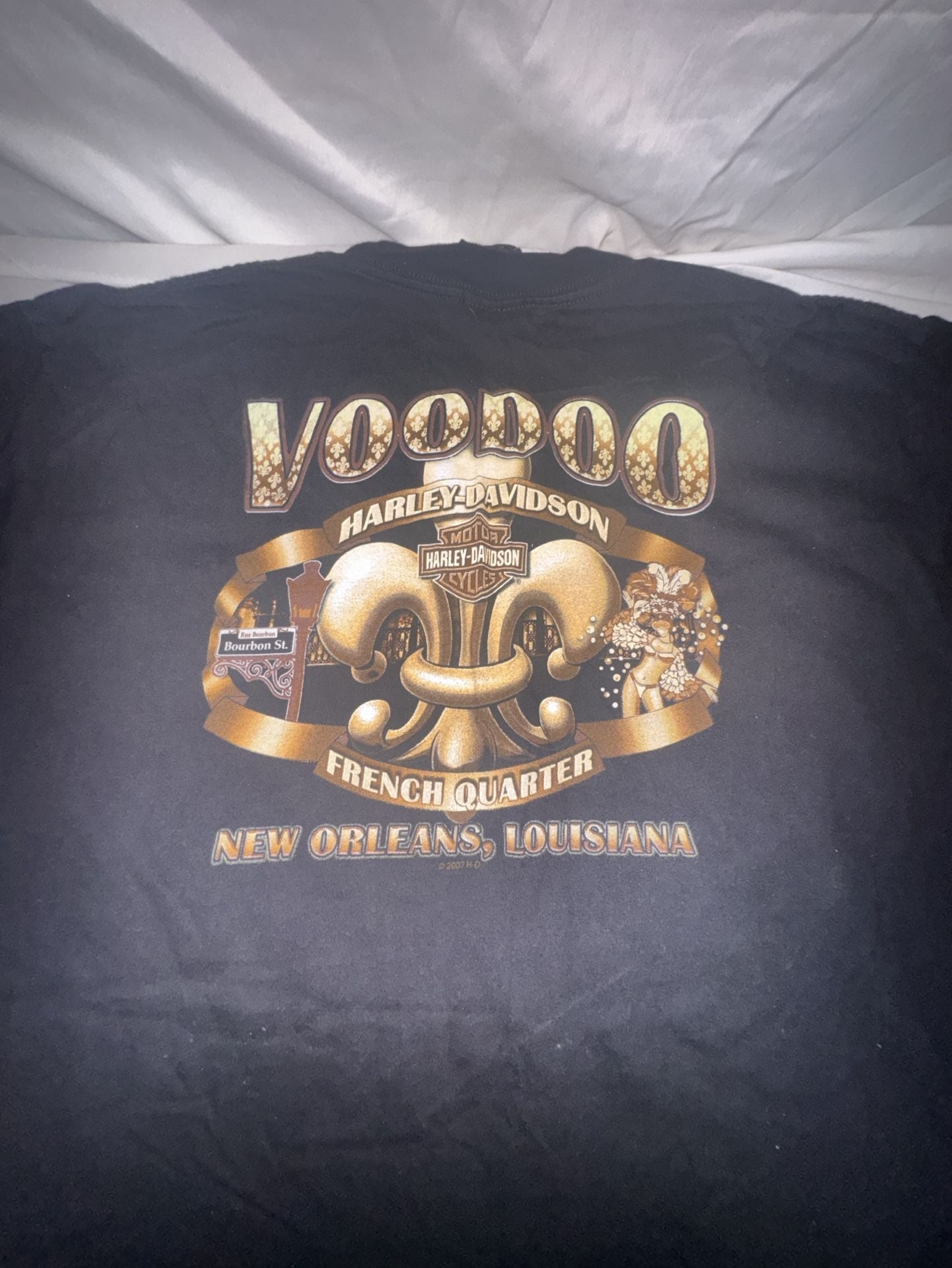 Harley-Davidson Voodoo New Orleans T-Shirt Size X-Large Black 6
