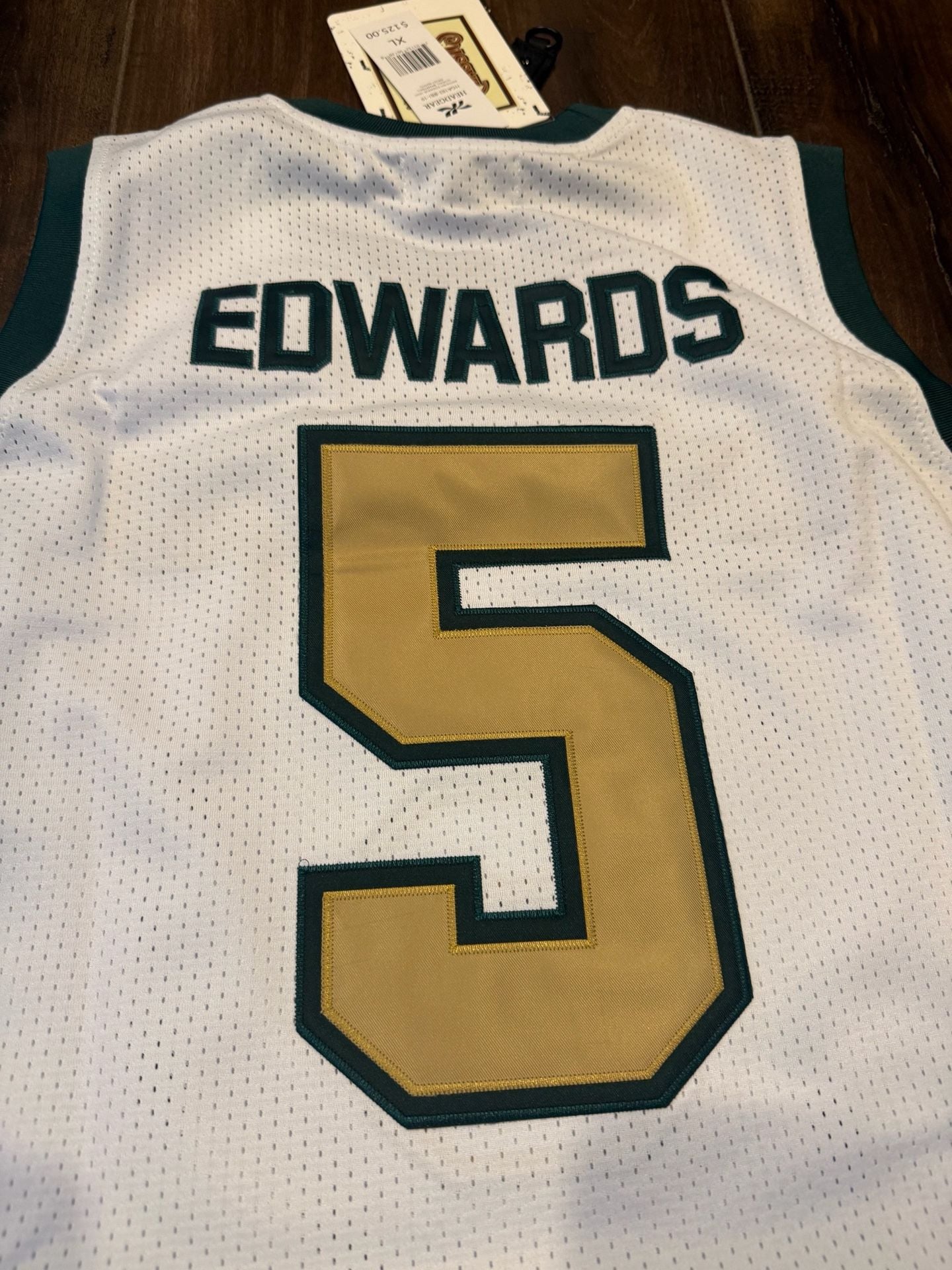 Headgear Classics Anthony Edwards Holy Spirit Prep High School Basketball Jersey 3