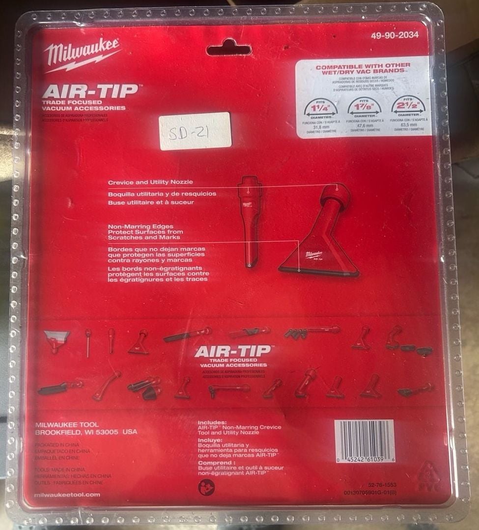 Milwaukee AIR-TIP Non-Marring Utility Nozzle Kit 49-90-2034 2
