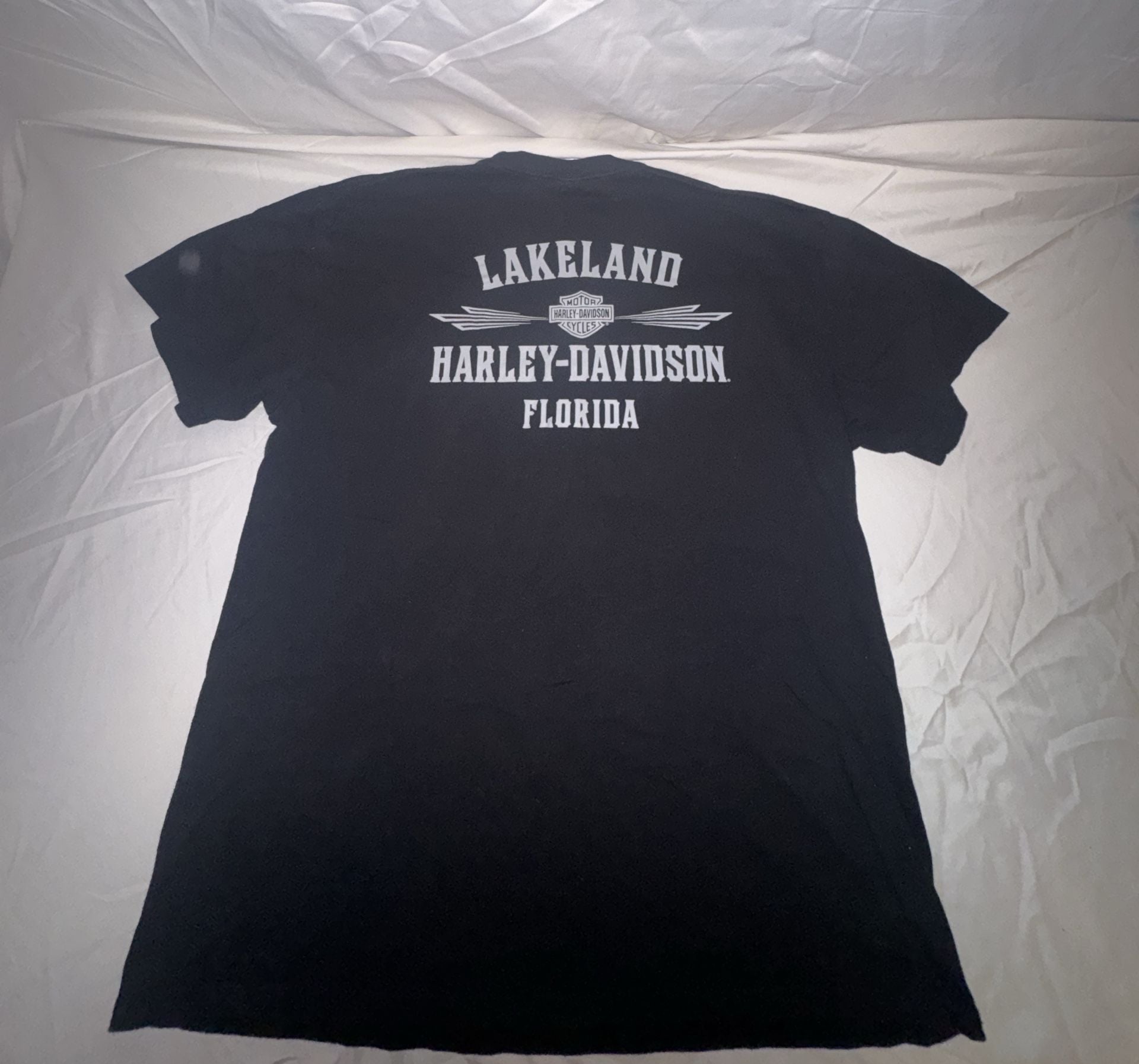 Harley-Davidson T-Shirt Size XL Black Graphic Lakeland Florida Tee 5