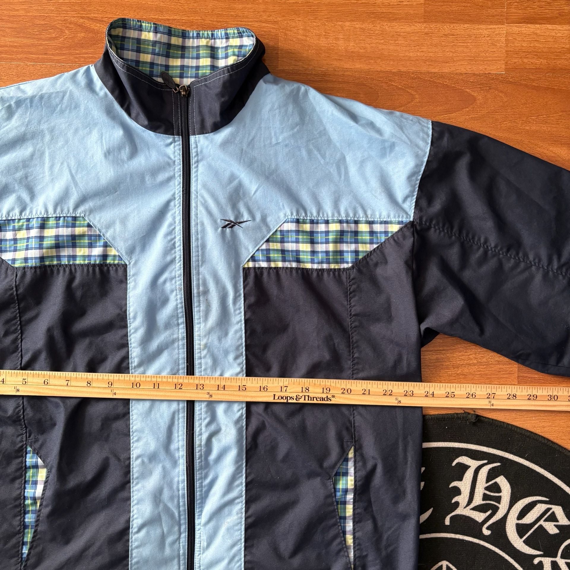 Reebok Plaid Blocked Track Jacket XL 7