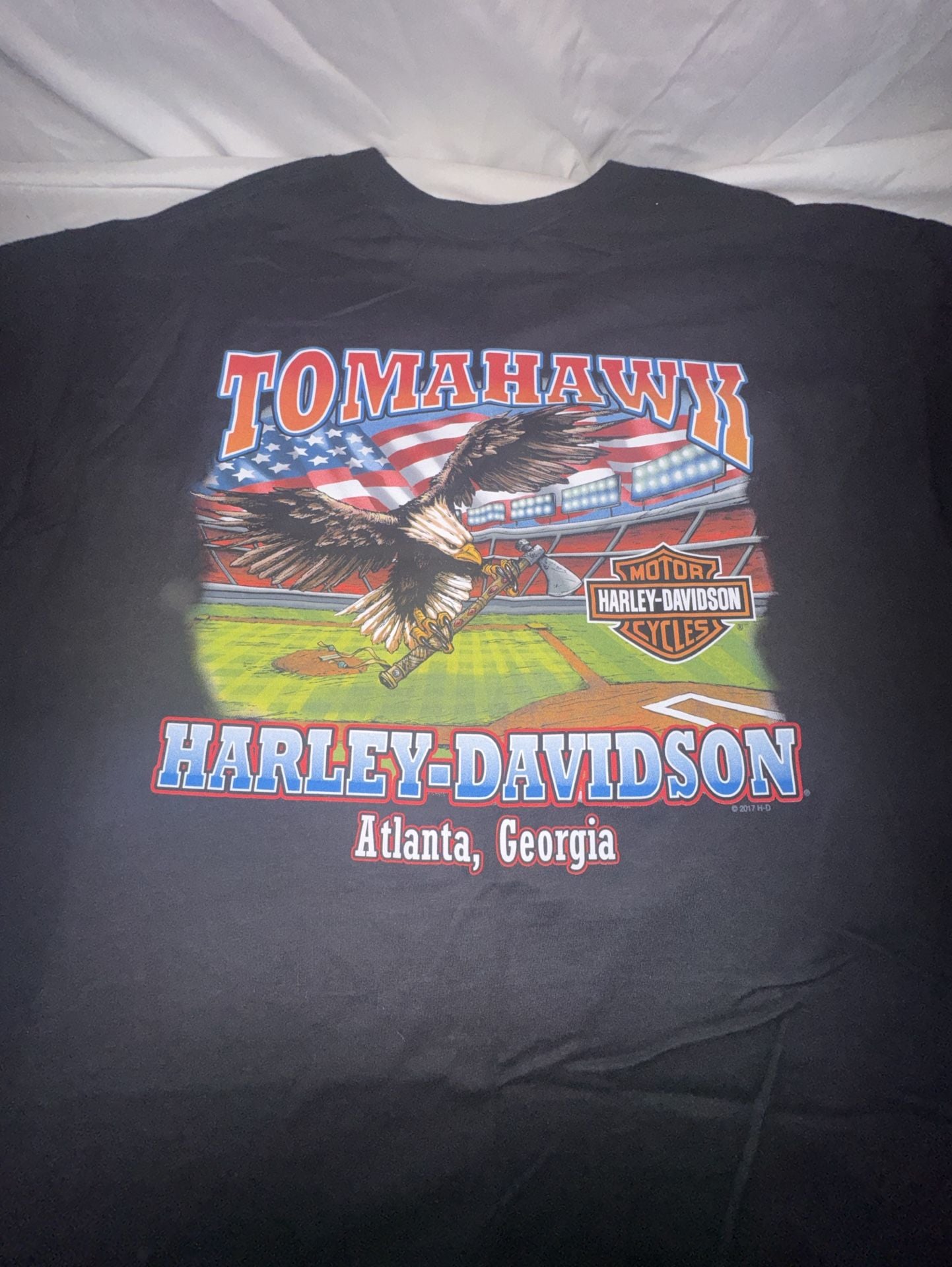 Harley-Davidson Atlanta Georgia Tomahawk T-Shirt Size X-Large Black 6
