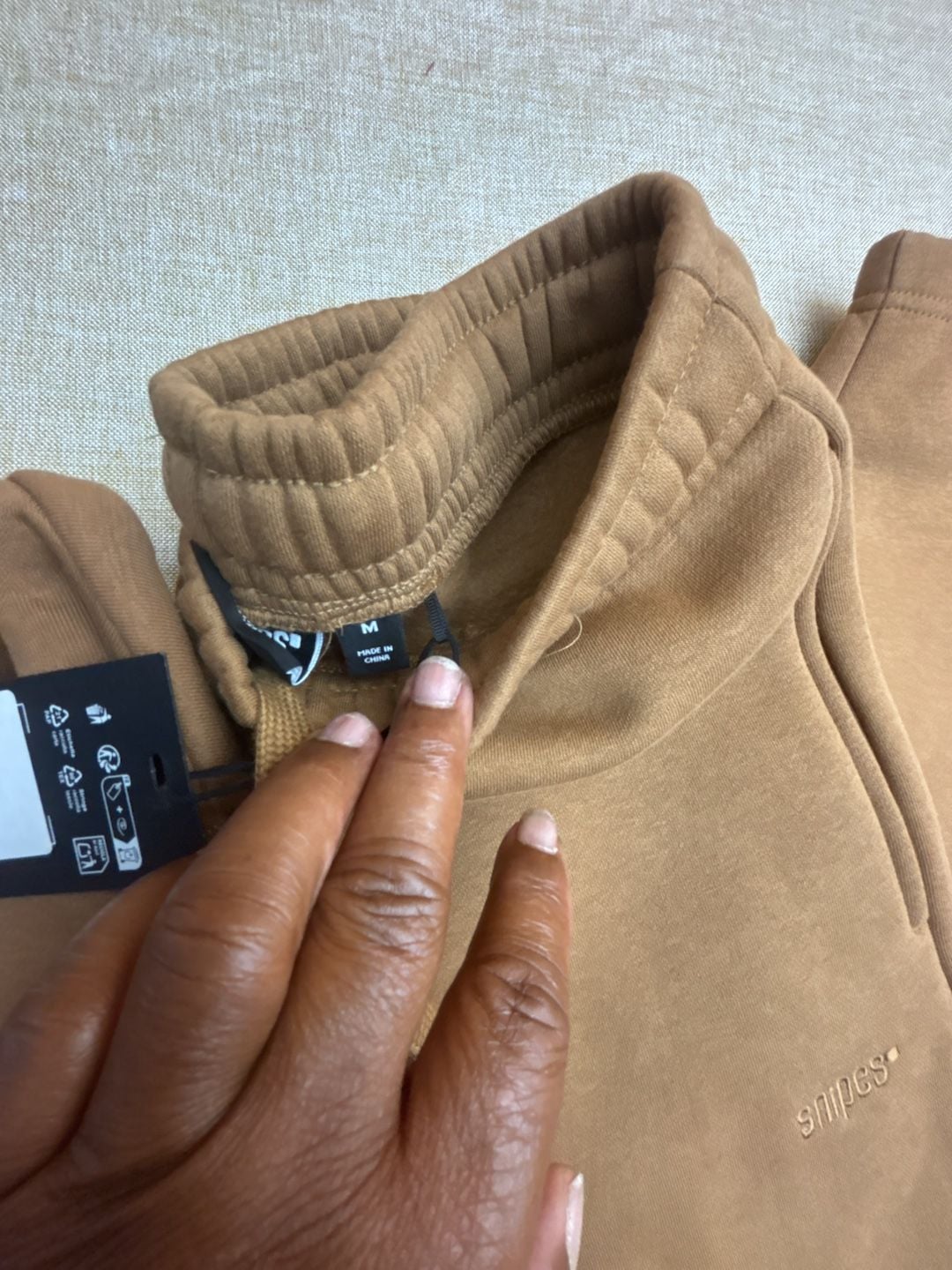 Snipes Men's Core Fleece Hoodie and Sweatpants Chestnut Size M 7