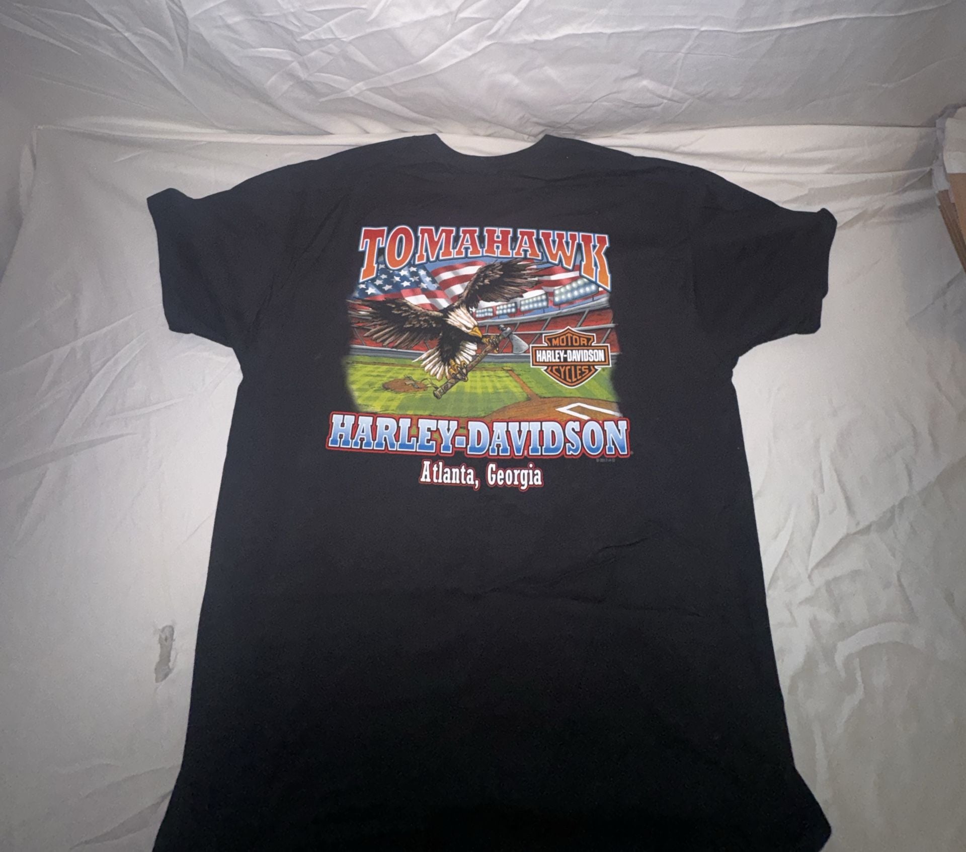 Harley-Davidson Atlanta Georgia Tomahawk T-Shirt Size X-Large Black 5