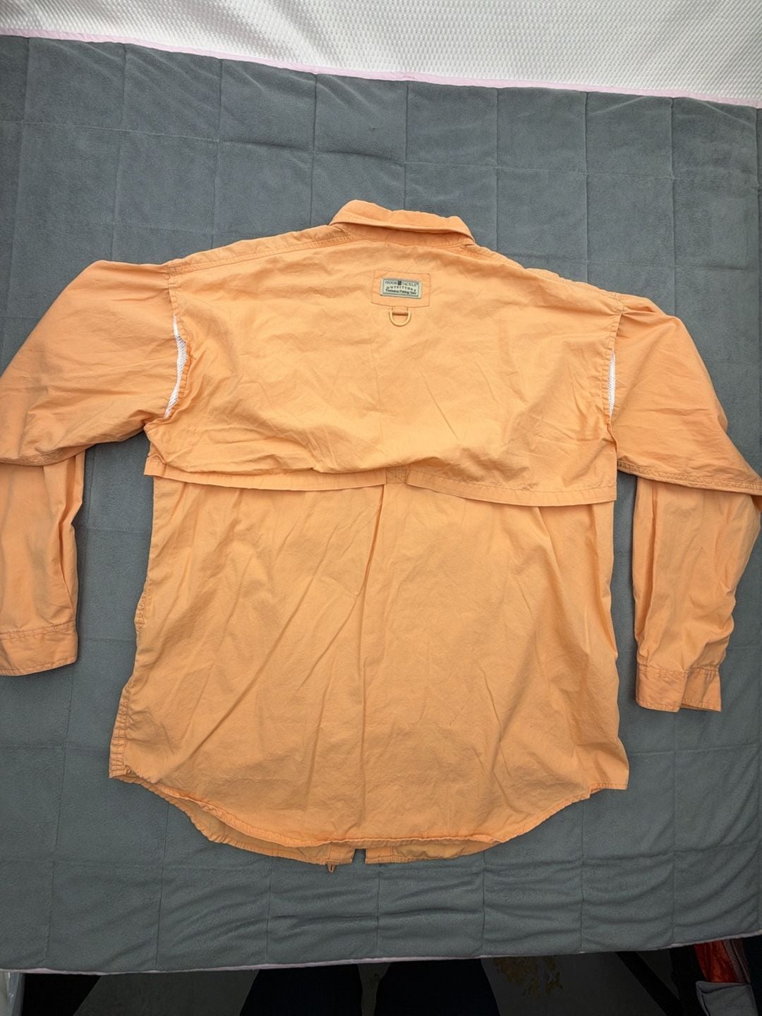 Hook & Tackle Long Sleeve Fishing Shirt Size L Montauk NY Long Island 4