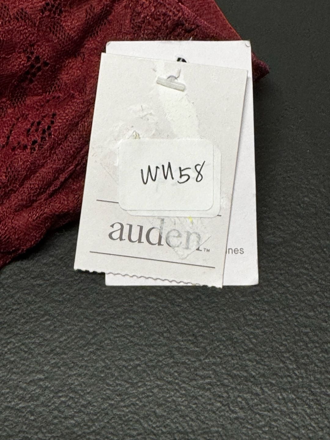 WU58 42D Auden Lace Unlined Comfort Wire Balconette Bra Berry Red NWT 5