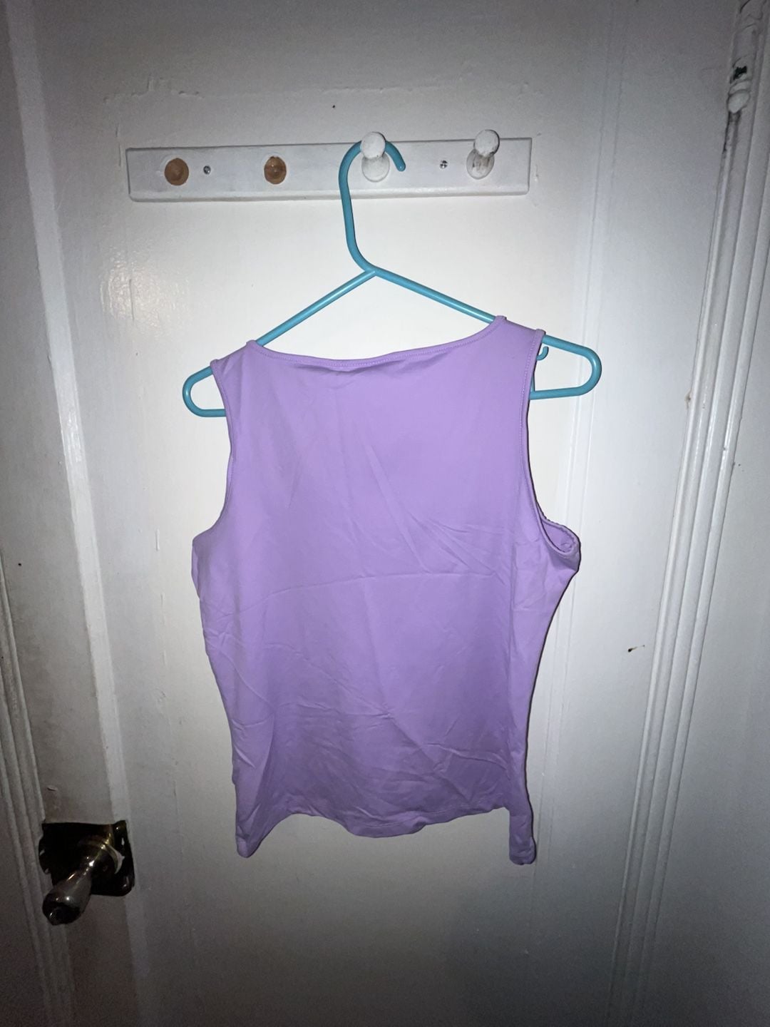 Liz Claiborne Tank Top Size M Lavender Nylon Spandex 4