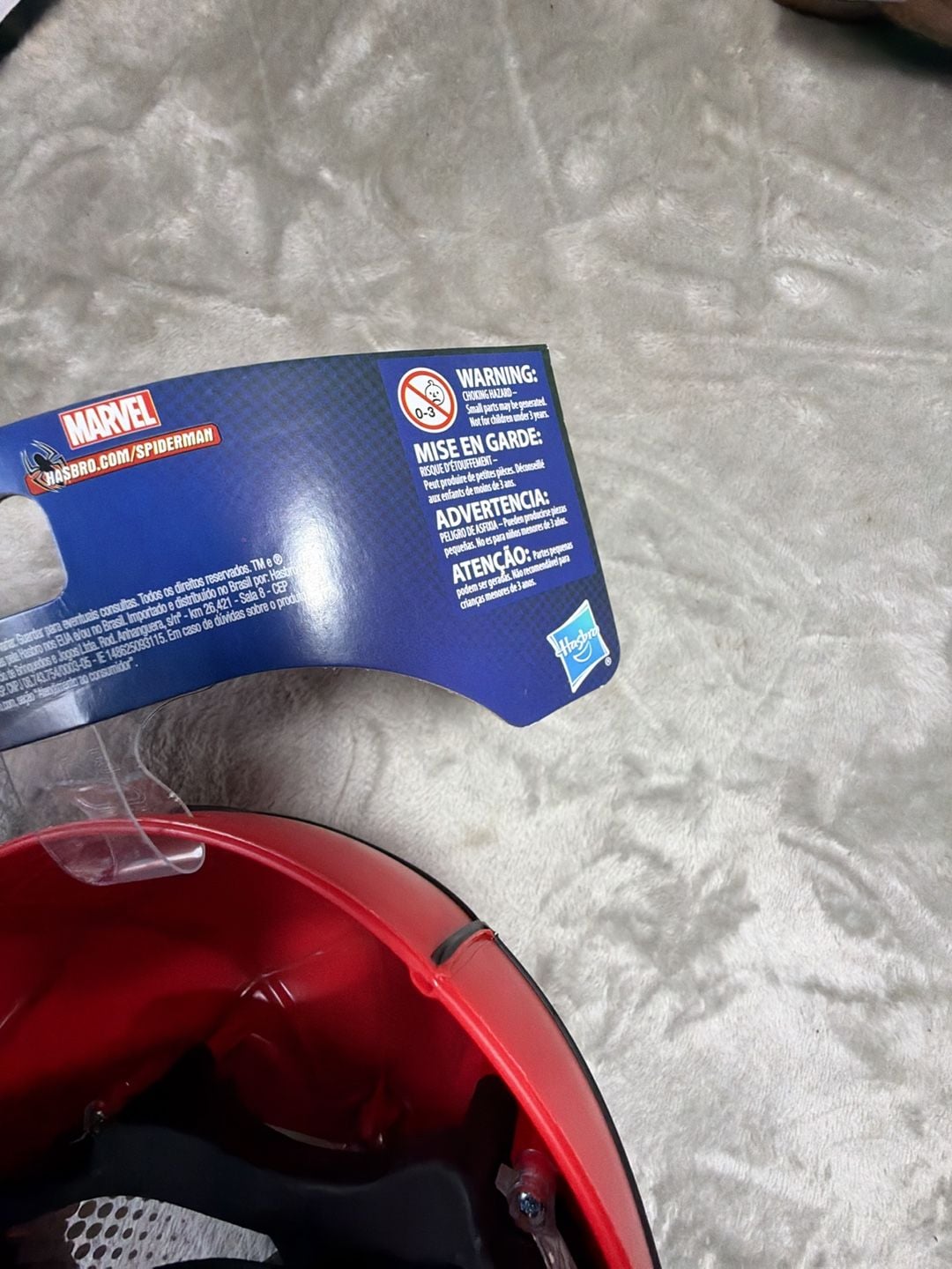 Hasbro Marvel Spider-Man Hero Mask Age 5+ Red Plastic Costume 6