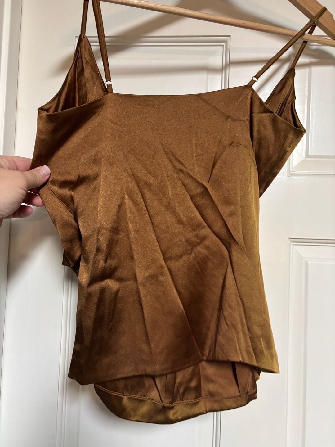 Cami NYC Bronze Ruched Satin Cami Top 3