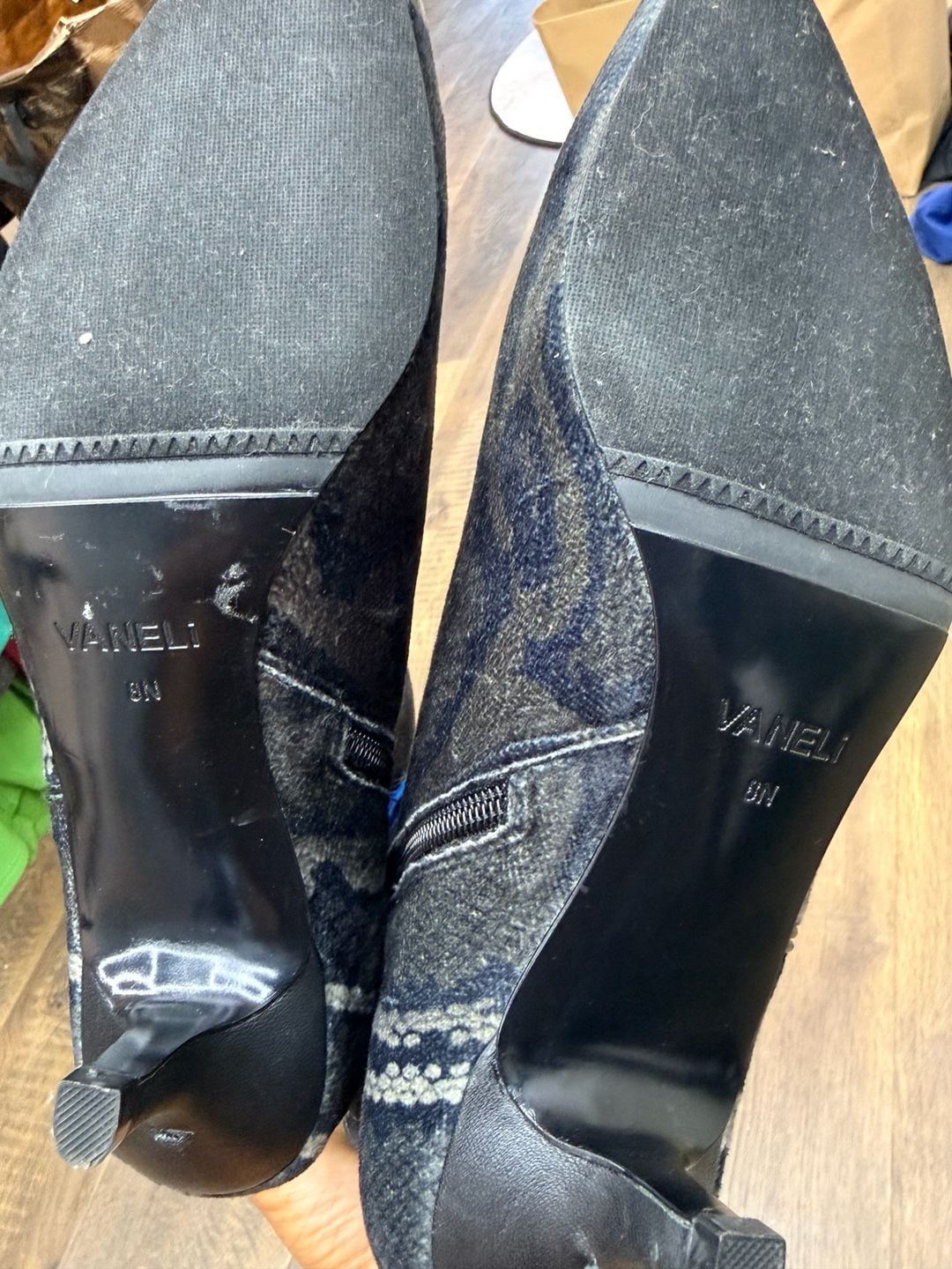 Vaneli Taima Snake Print Ankle Booties Size 8M 5