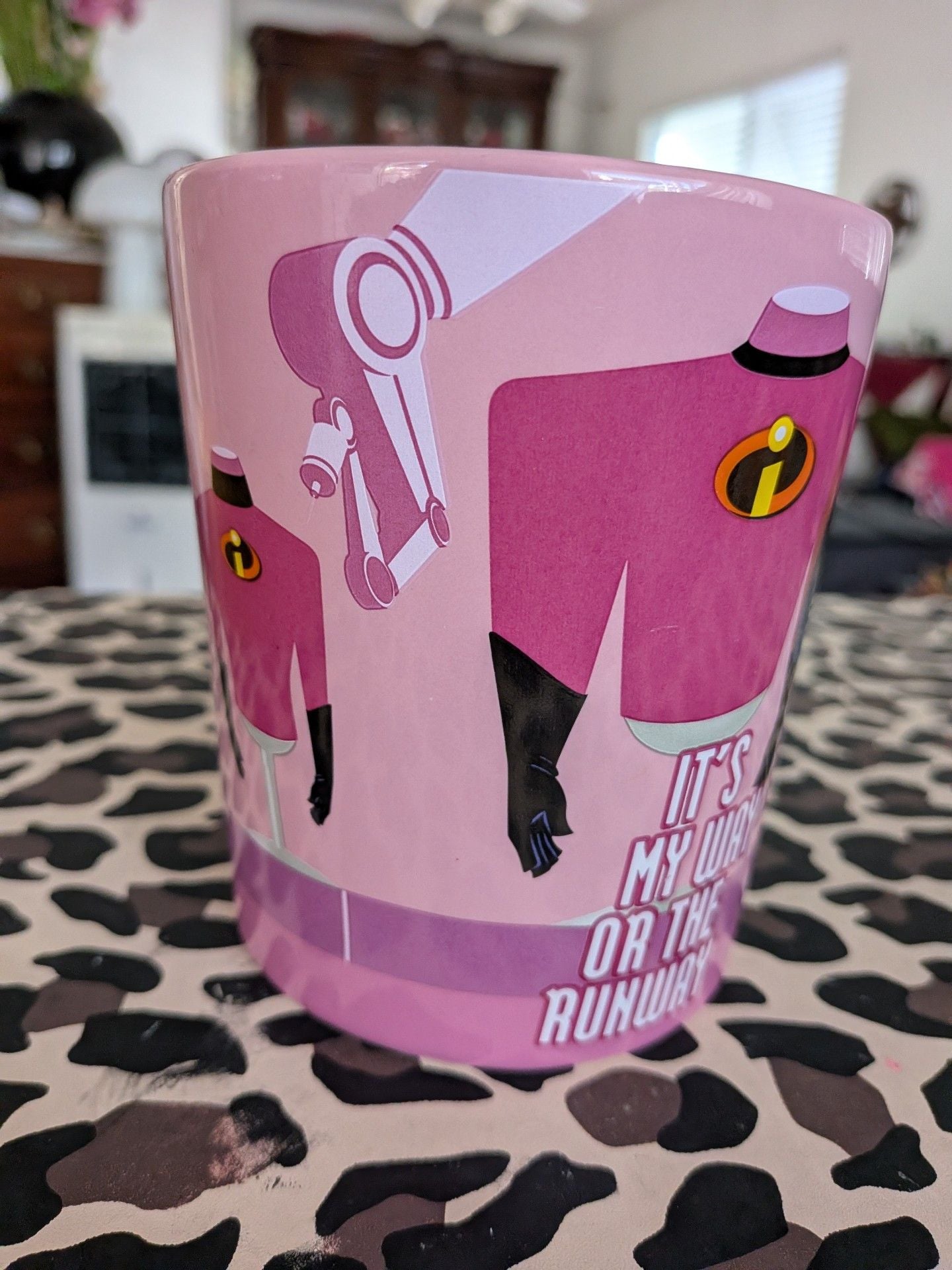 Disney Pixar The Incredibles Edna Mode Coffee Mug Pink 3