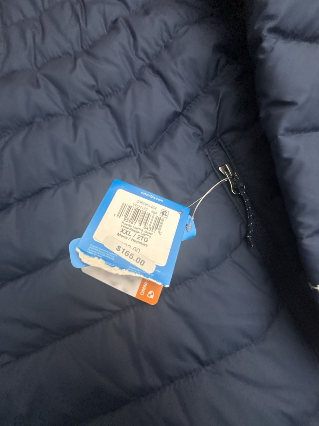 Columbia Powder Lite II Jacket XXL 2TG Blue Omni-Heat Puffer Jacket 3