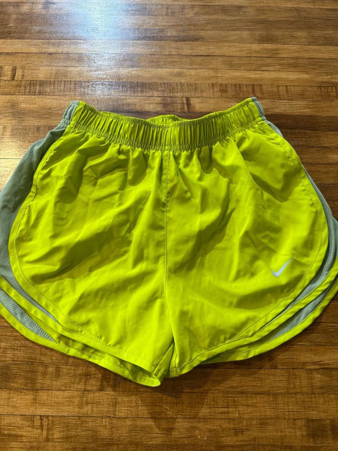 Nike Tempo Shorts Size S Yellow Running (n1) 3