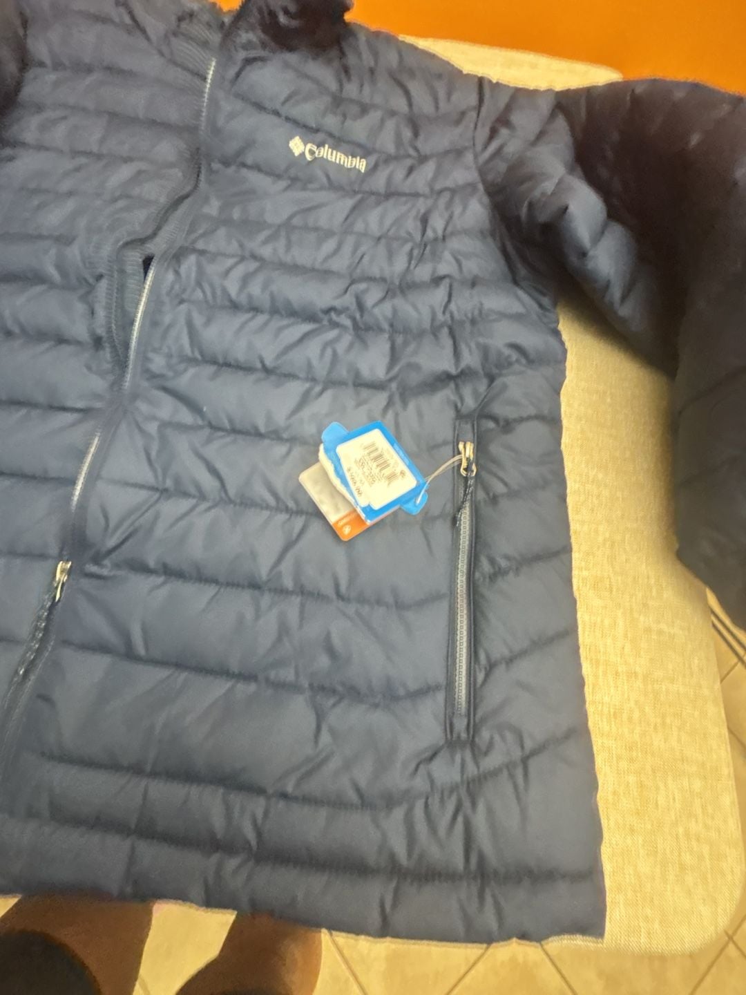 Columbia Powder Lite II Jacket XXL 2TG Blue Omni-Heat Puffer Jacket 9