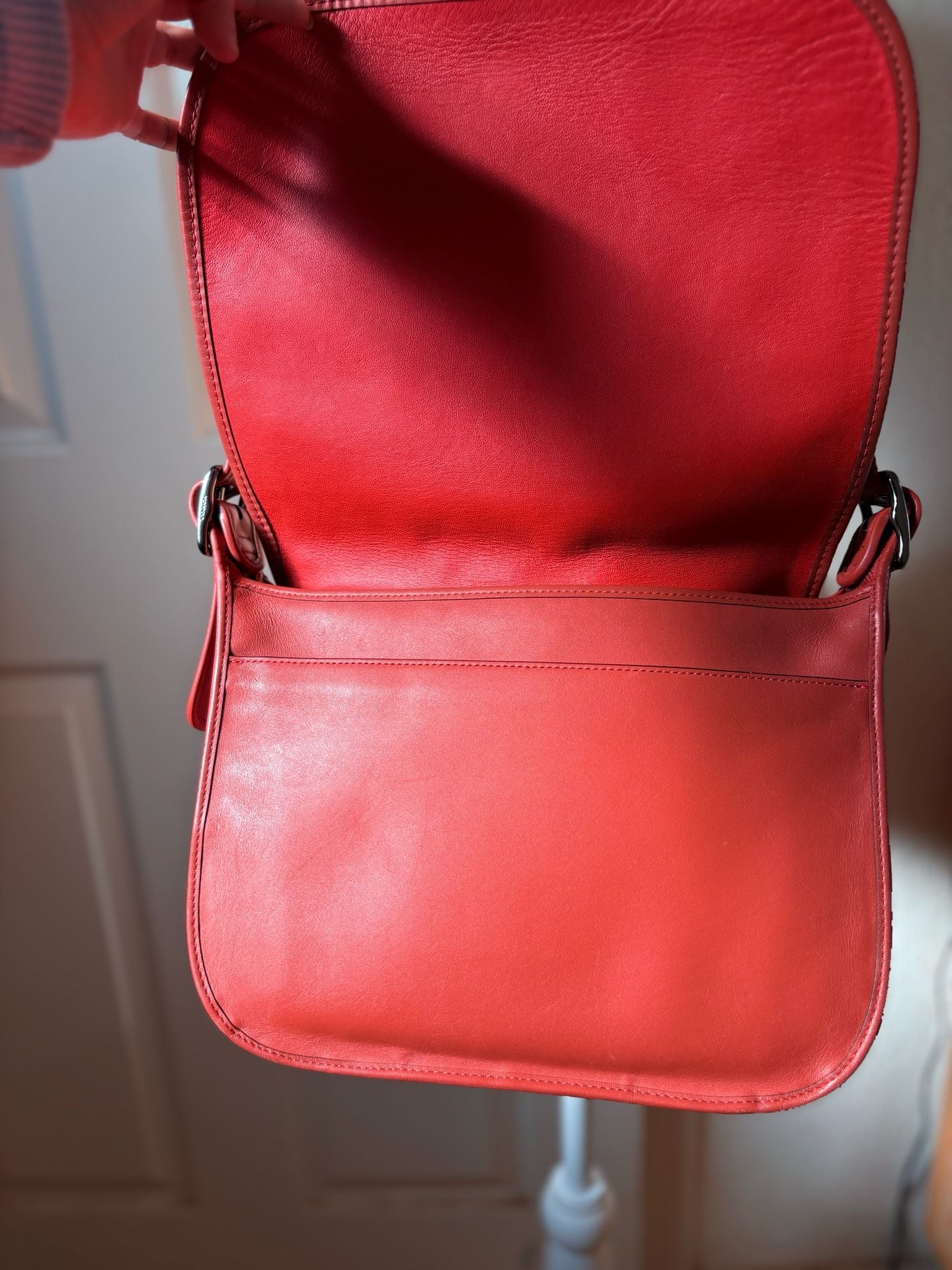 Coach 75TH ANNIVERSARY Limited Edition Women's Leather Shoulder Saddle Bag in Tomato Red 10