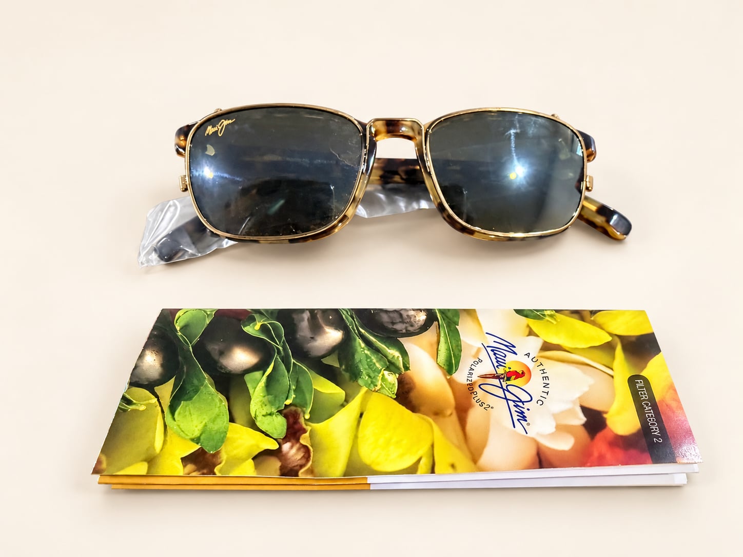Maui Jim MJ753-10L Tortoise Eyeglasses + Polarized Sun Clip 50-19-145 Japan 2