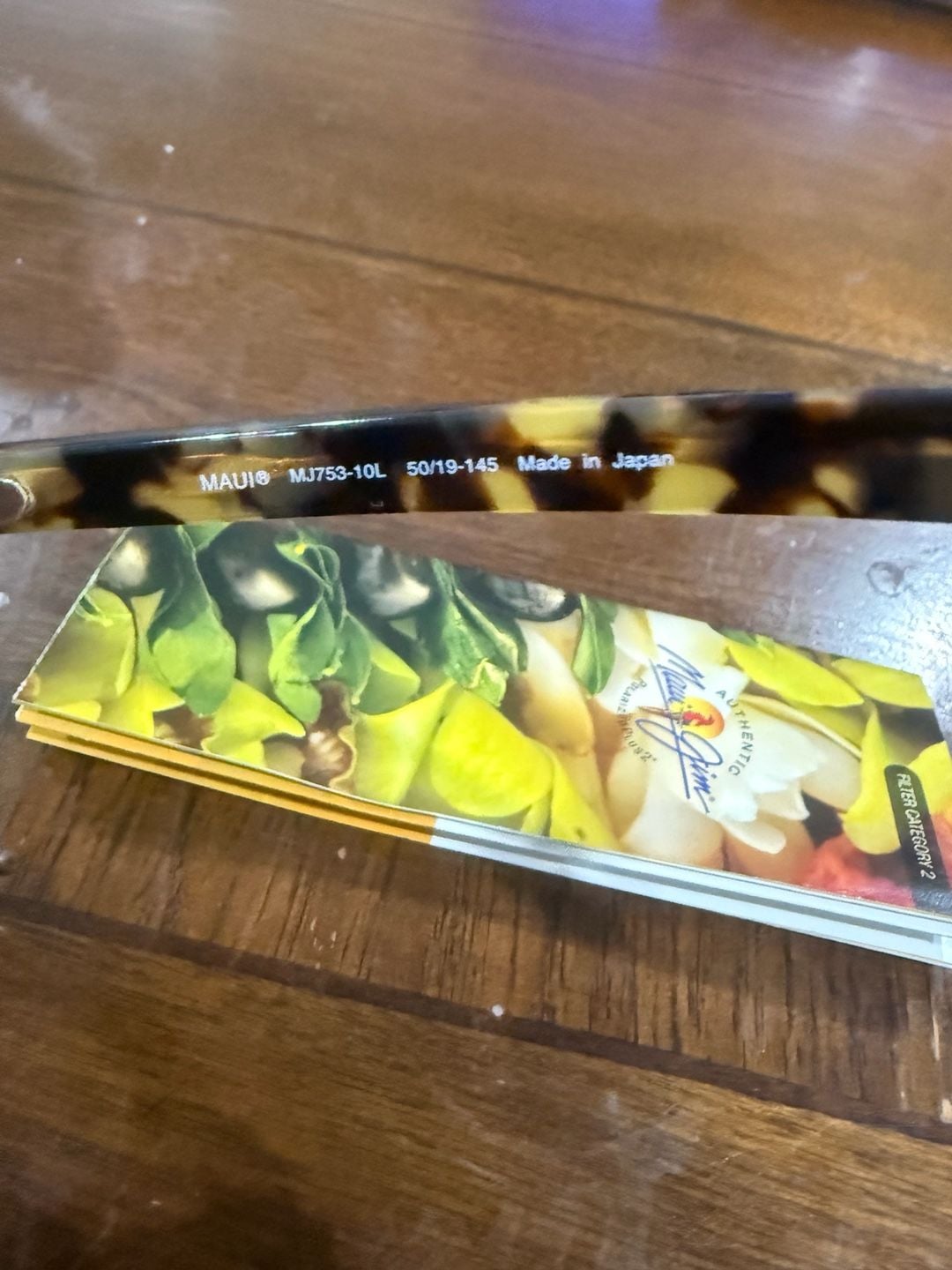 Maui Jim MJ753-10L Tortoise Eyeglasses + Polarized Sun Clip 50-19-145 Japan 6