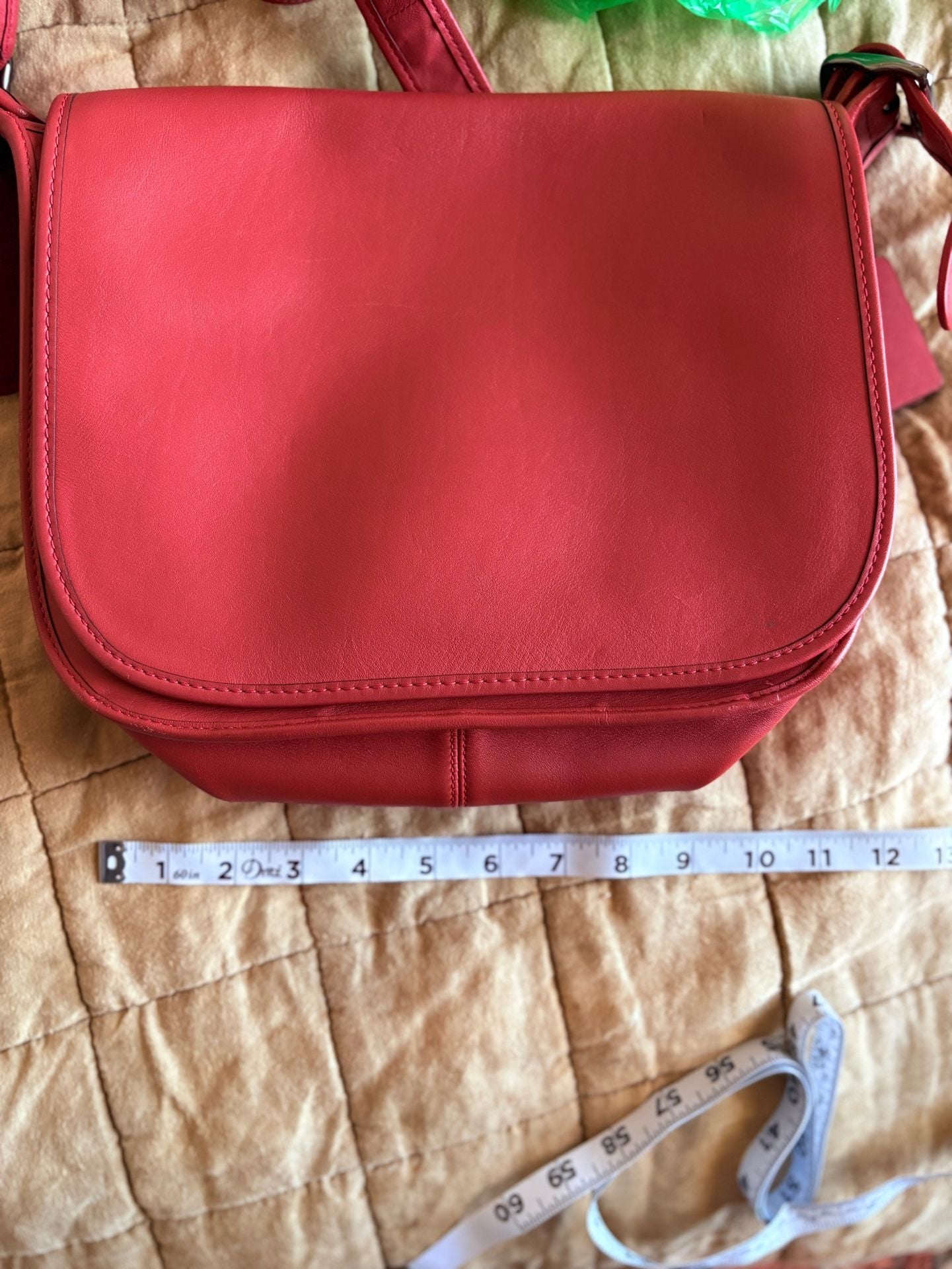 Coach 75TH ANNIVERSARY Limited Edition Women's Leather Shoulder Saddle Bag in Tomato Red 16