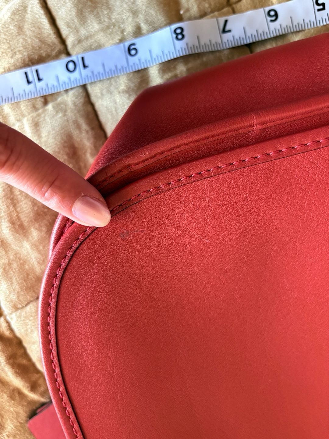 Coach 75TH ANNIVERSARY Limited Edition Women's Leather Shoulder Saddle Bag in Tomato Red 17