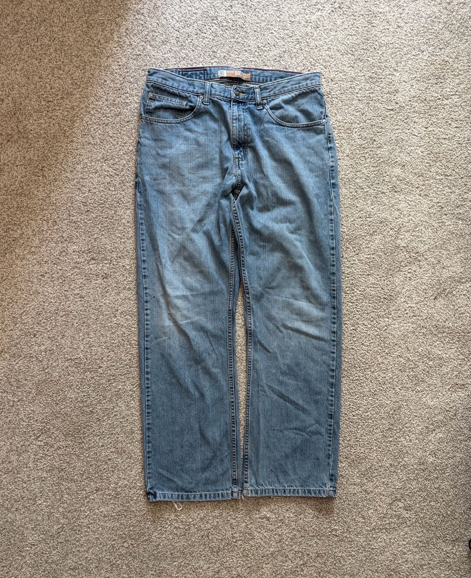 Lee Relaxed Bootcut Jeans Size 33x32 Medium Wash Denim 4