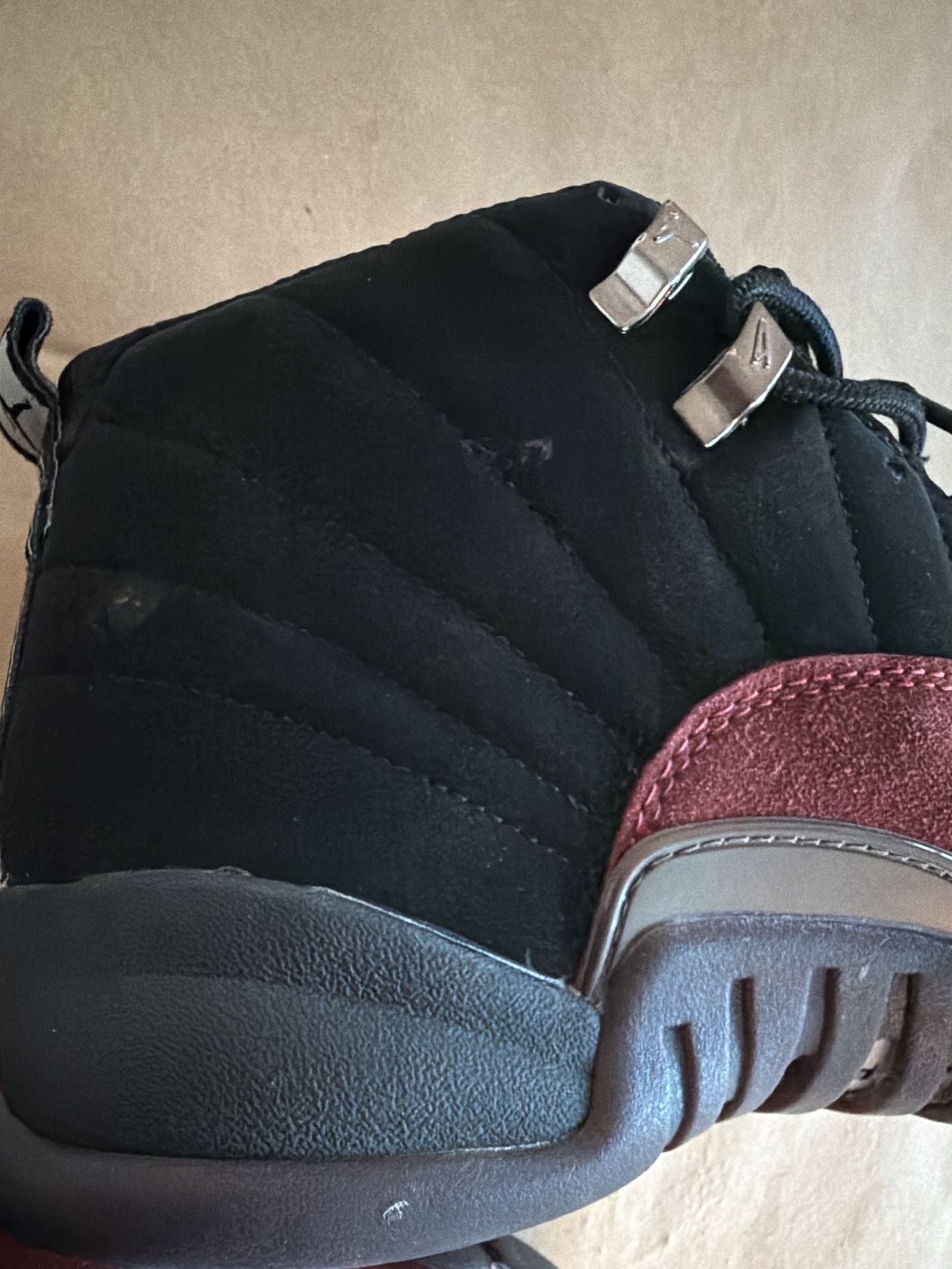 Jordan 12 Retro SP A Ma Maniére Black Burgundy Crush Size 13 7