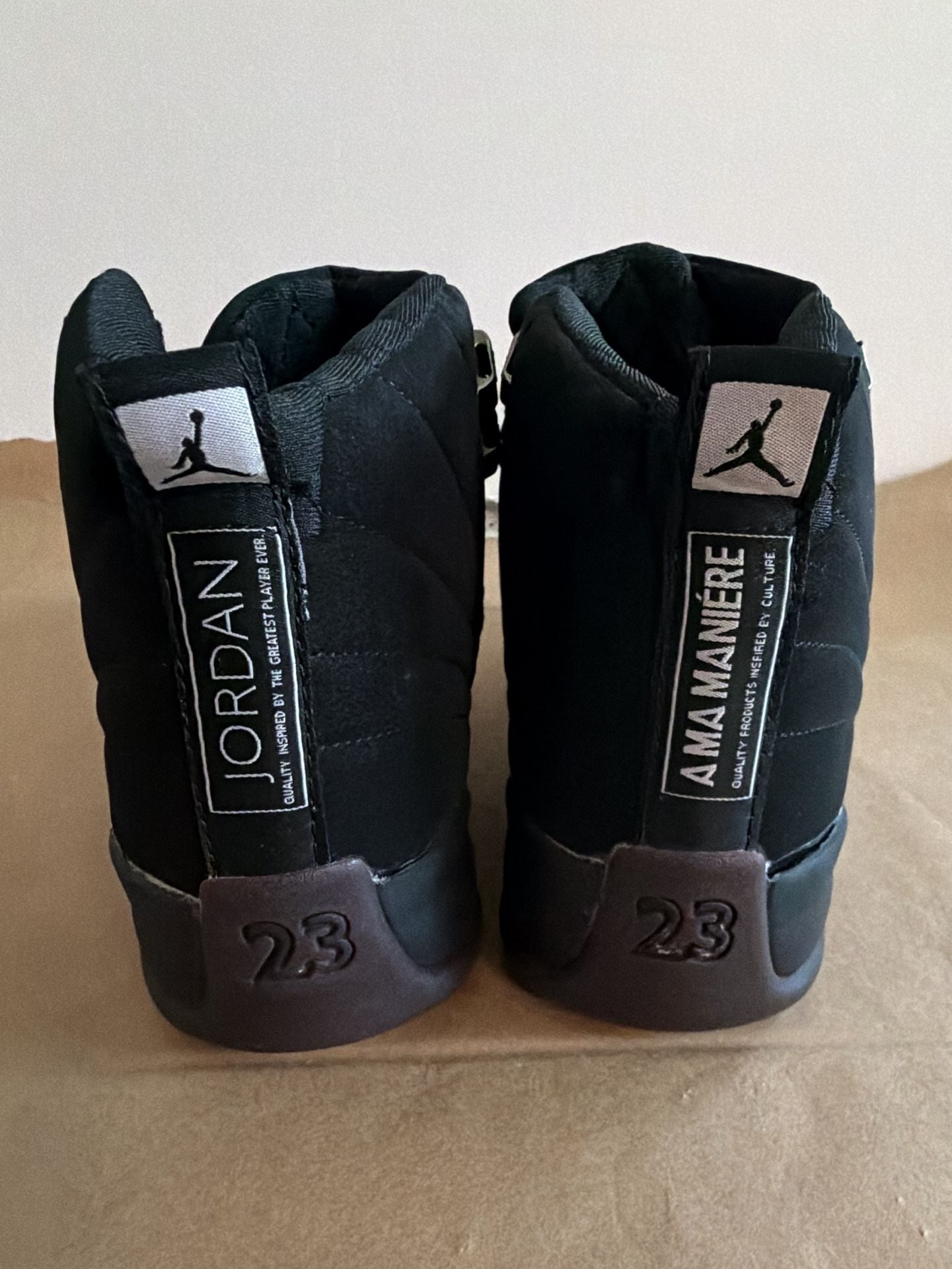 Jordan 12 Retro SP A Ma Maniére Black Burgundy Crush Size 13 5
