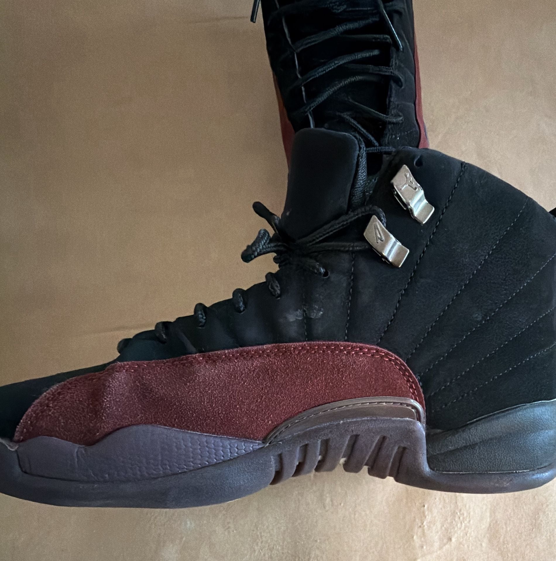 Jordan 12 Retro SP A Ma Maniére Black Burgundy Crush Size 13 3