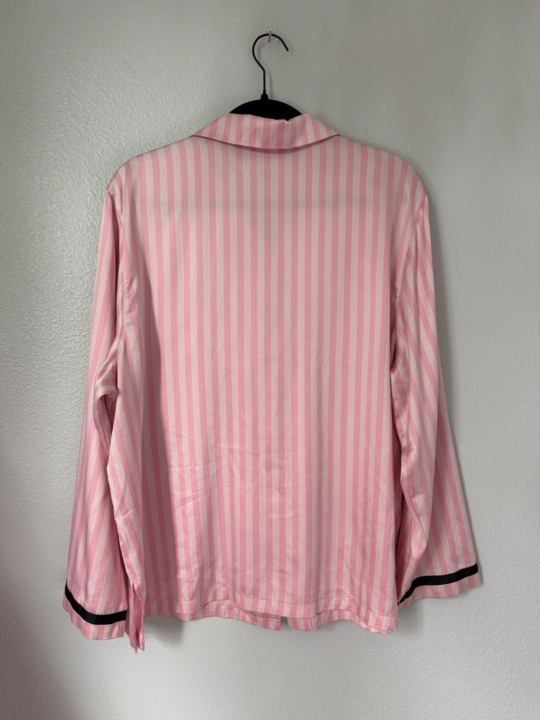 Victoria's Secret Satin Pajama Set Size XL Pink Striped 3