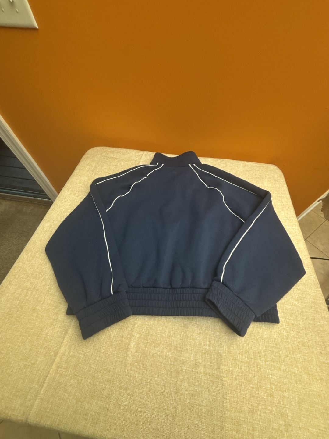 Avia Double Knit Jacket Size XL Blue Cove Full Zip Track Jacket 7
